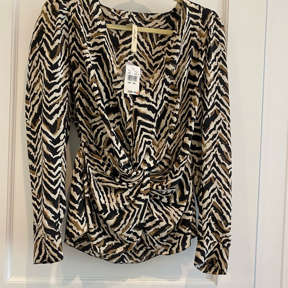 Chelsea Flower - 100% silk blouse, size S New with tags